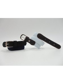 CINTURON VARON ELASTICO DIAGONAL PUNTERA CUERO