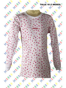 CAMISETA BEBE MANGA LARGA INTERLOCK. TALLE 18