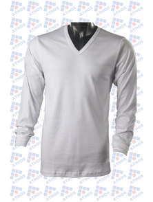 CAMISETA MANGA LARGA INTERLOCK CUELLO V T 44