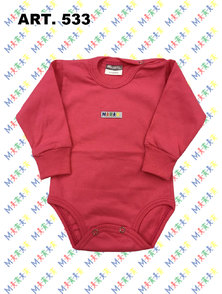 BODY BEBE M/L ALGODON COLOR T. 1 A 3 MESES