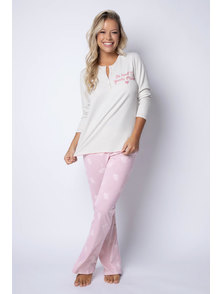 PIJAMA DAMA LARGO CASACA CON CARTERA